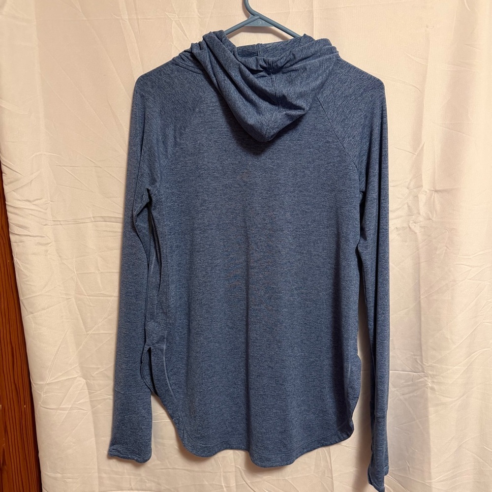 Athleta‎ Heathered Blue Long Sleeve Hoodie xs - Picture 2 of 5